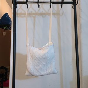 Knit Crossbody with Button Closure